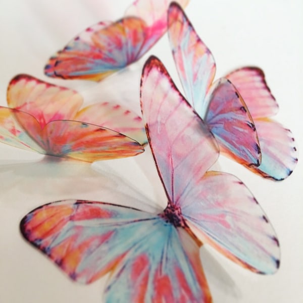 Unicorn wings - Pink Lavender butterflies - 3D purple lavender plastic butterfly - wall art butterfly decoration - Taylor Swift theme party