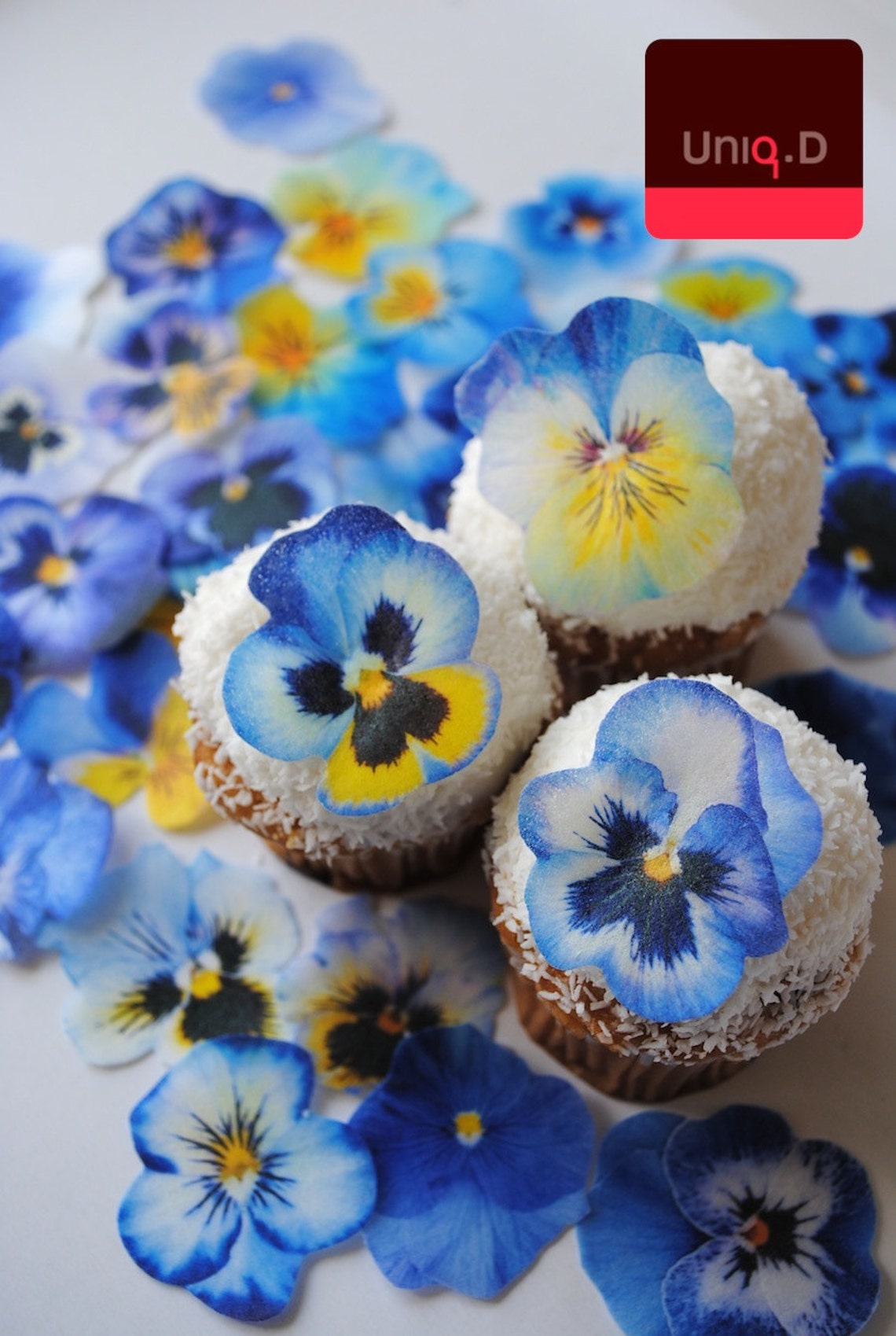 BUY 55 get 5 FREE blue edible flowers edible flowers Etsy