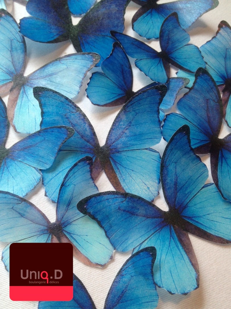 Royal blue edible butterflies BUY 66 get 6 FREE wedding