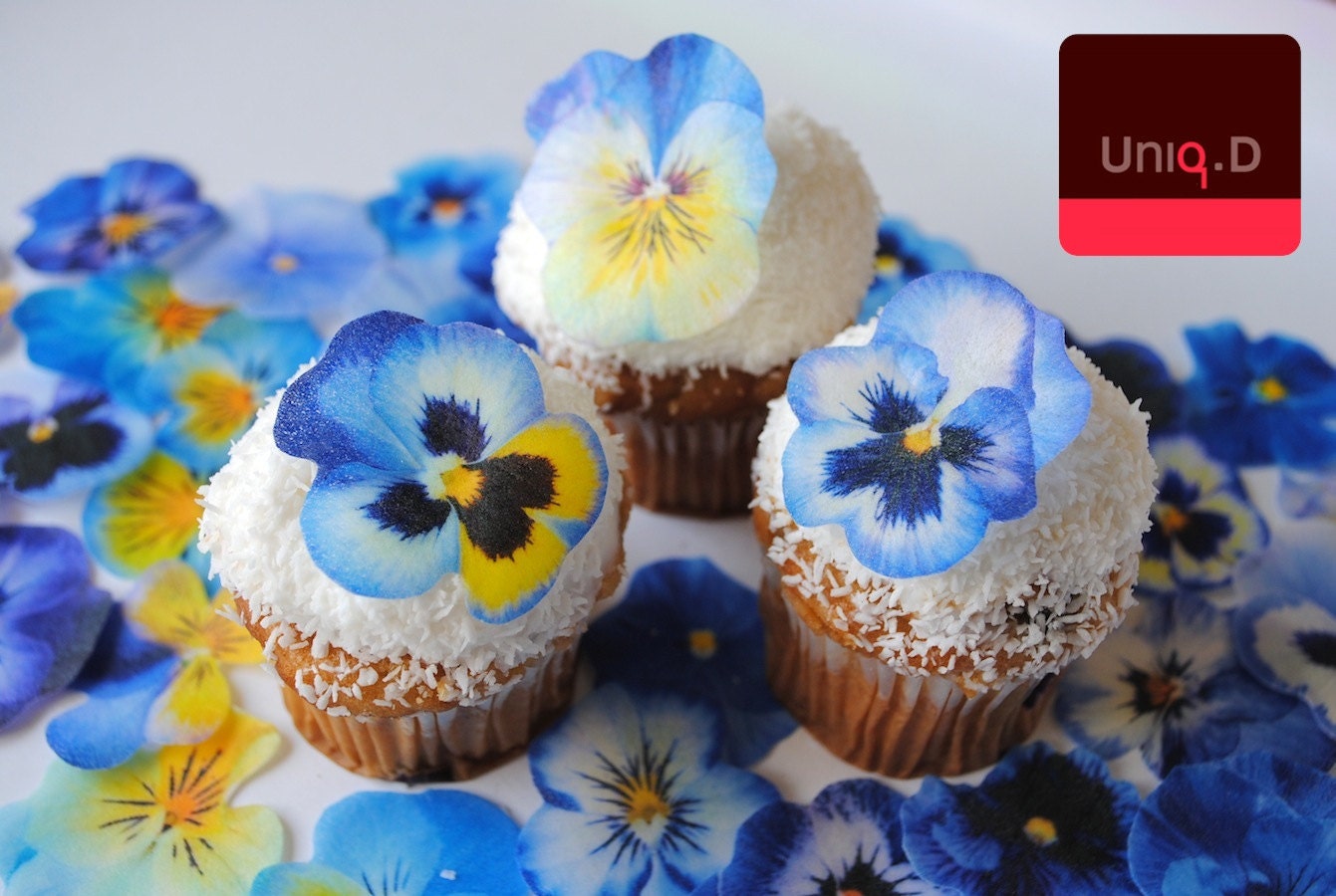 BUY 55 get 5 FREE blue edible flowers edible flowers Etsy