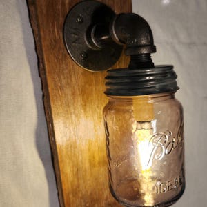 Mason Jar Wall Light Sconce