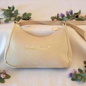 Handtasche personalisiert Damen Tasche kleine Umhängetasche Henkeltasche Schultertasche Frauen Geschenk Muttertag Mama Freundin Schwester
