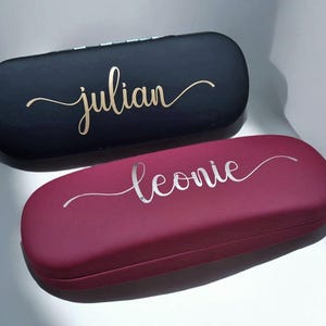 Personalisiertes Brillenetui Hartschale, Etui für Brillen und Sonnenbrillen, Geschenkidee Muttertag, Vatertag, Geburtstagsgeschenk
