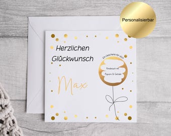 Tarjeta de cumpleaños personalizada con pegatina para rascar | Tarjeta para rascar como vale | Vale para rascar | Tarjeta de cumpleaños sorpresa