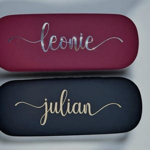 Personalized hard-shell glasses case, case for eyeglasses and sunglasses, gift idea for Mother's Day, Father's Day, birthday present image 4