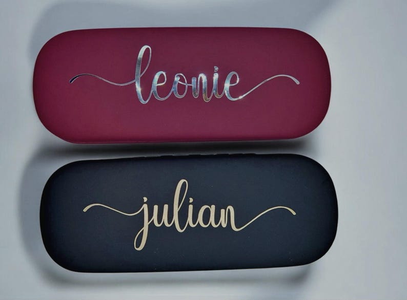 Personalized hard-shell glasses case, case for eyeglasses and sunglasses, gift idea for Mother's Day, Father's Day, birthday present image 4