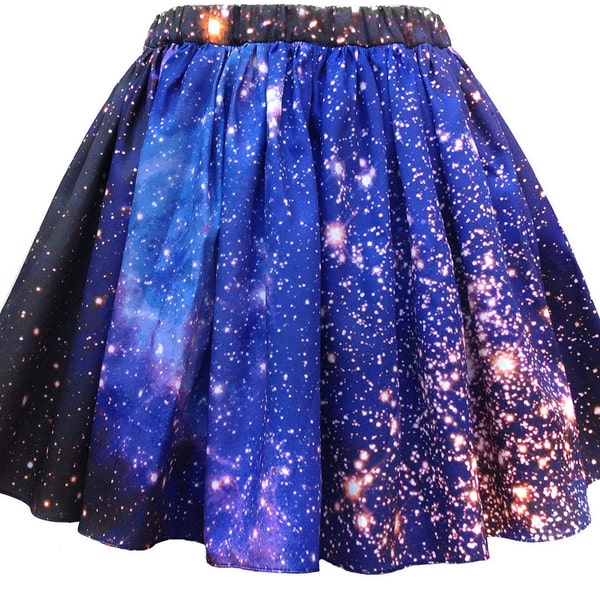 SMC Nebula Skirt, Galaxy Print, Organic Cotton