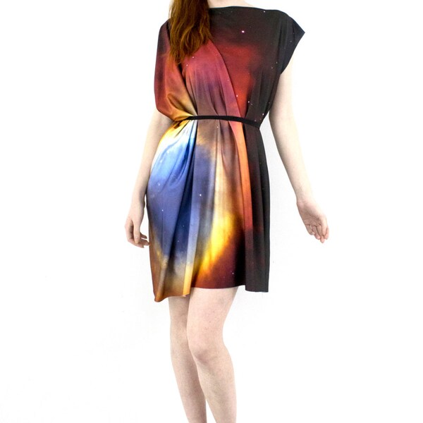 SALE. Helix Nebula Spandex Dress