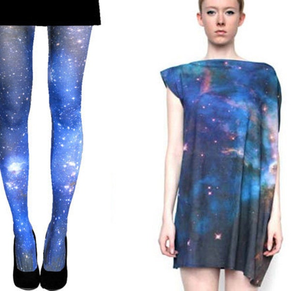 SPECIAL Magellanic Cloud Nebula Tight and Jersey Dress Special