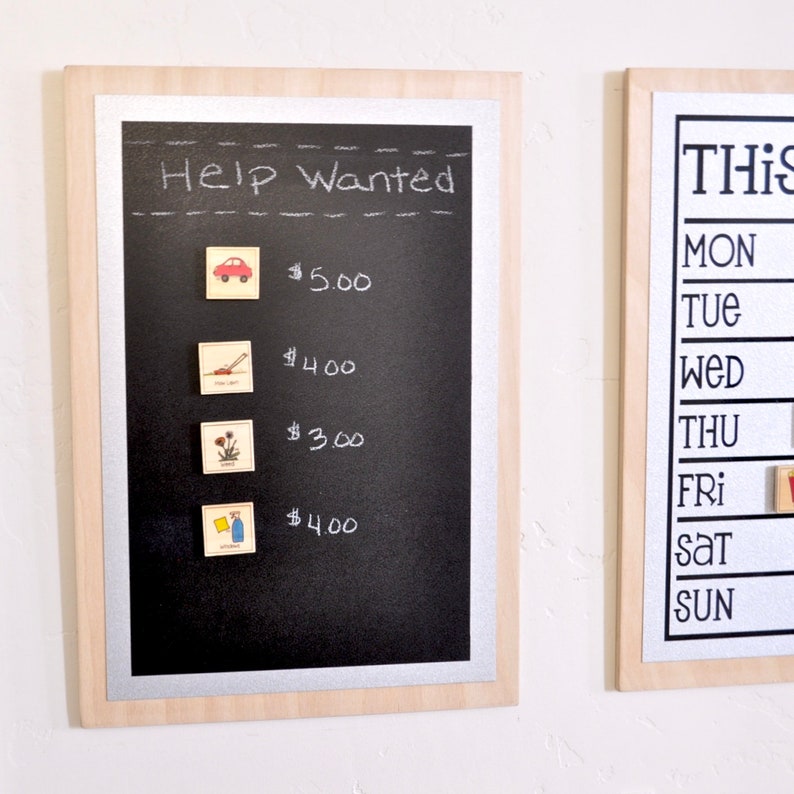 shopping list Magnetic Chalk Board 9x13 menu to do list memo board
