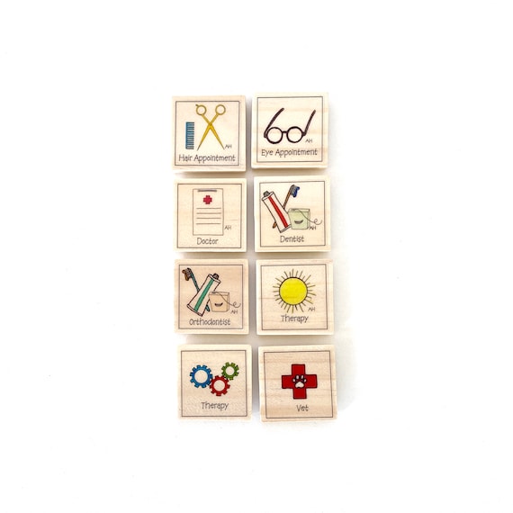 Appointments Magnet Set of 8 -   Calendar Magnets - Magnetic Calendar Magnets - Command Center Magnets