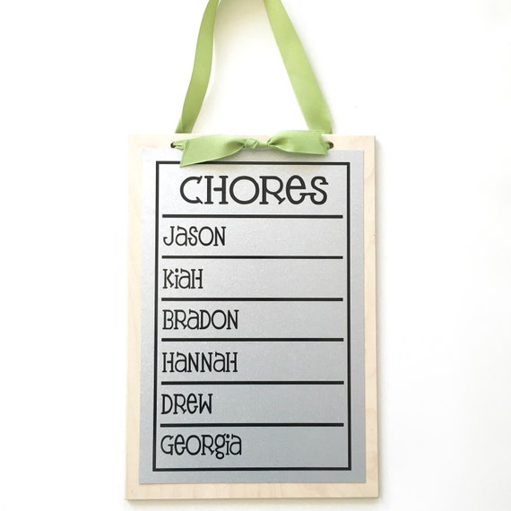 Magnetic Family Chore Chart