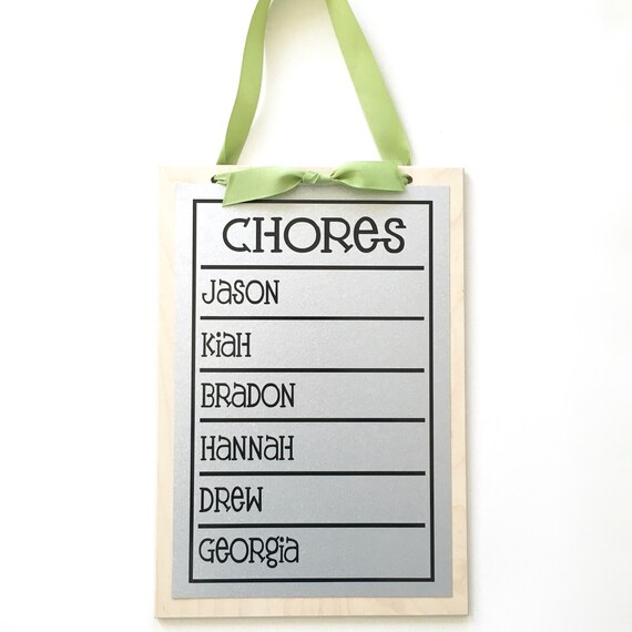 Magnetic Family Chore Chart