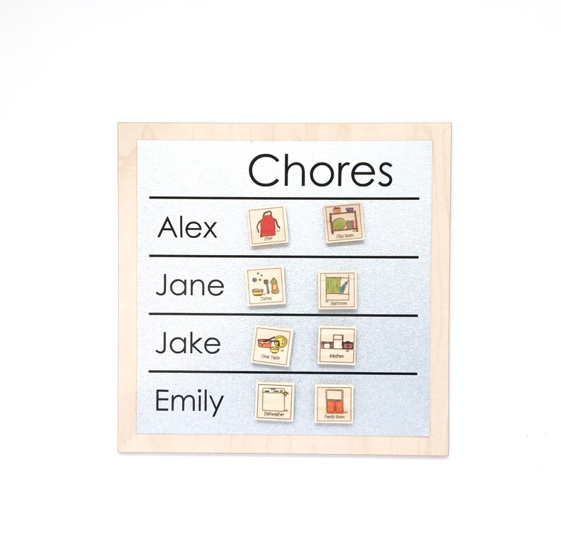 Magnetic Family Chore Chart