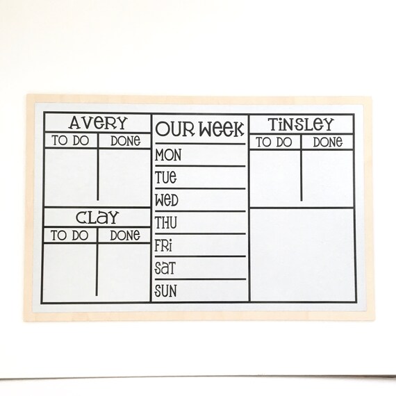 Guinea Pig Chore Chart