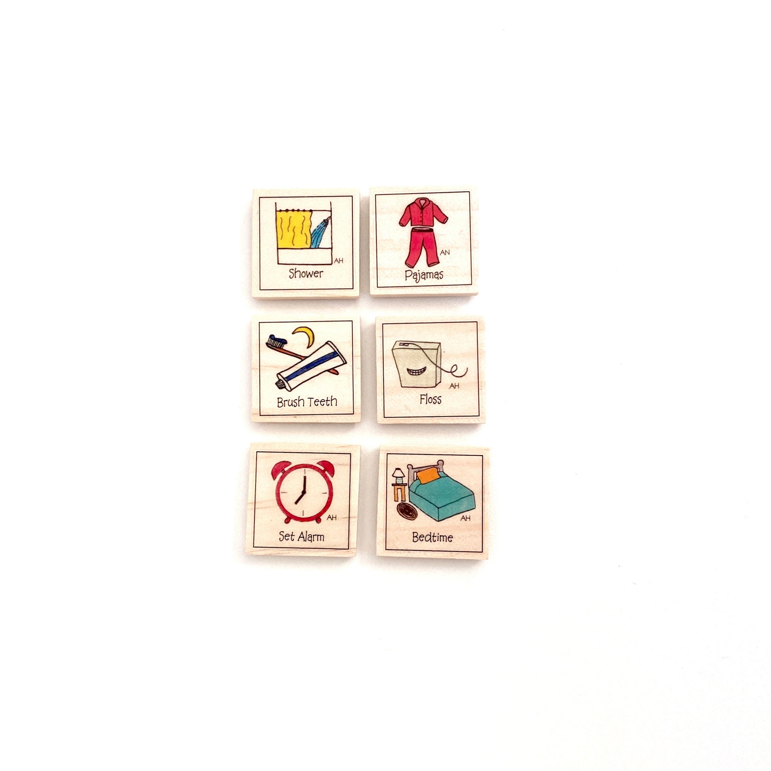 Good Night Magnet Set of 6 - Chore Magnets - Magnetic Chore Chart Mag…