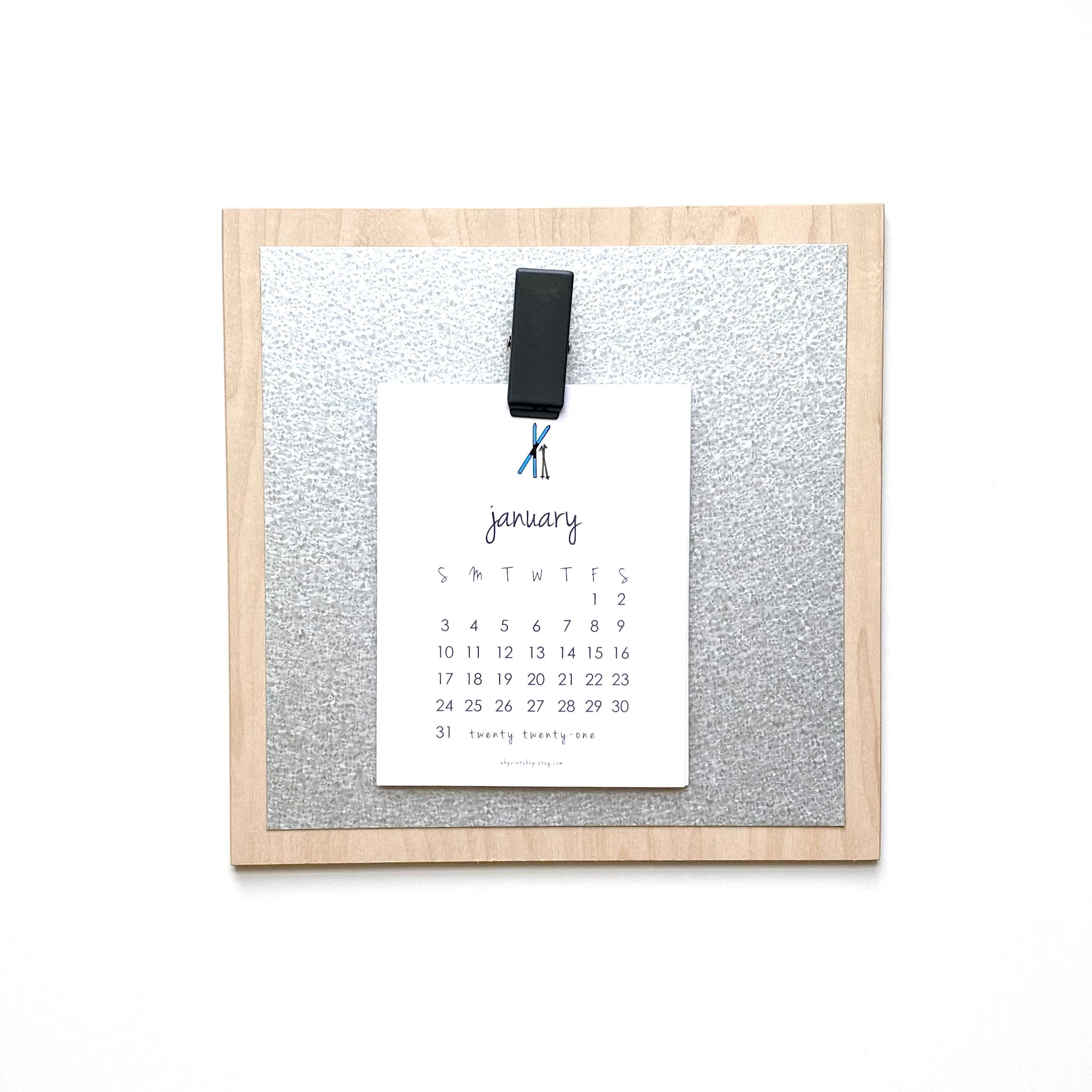 Mini 21 Monthly Calendar Instant Printable 4 25 X 5 5 Etsy