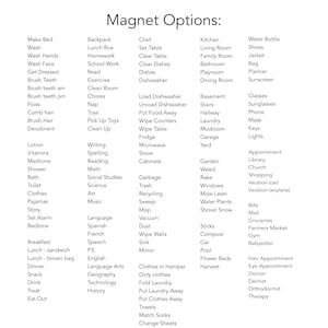 Mix & Match Magnet Set Use with chore charts, magnet boards, calendars, command centers and memo boards. image 3