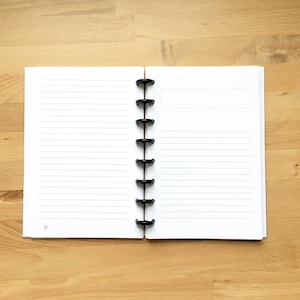 Divider Planner Pages - Planner - Organizer - Printed - Disc Bound Planner - Fits Circa, Arc - Junior - Half Page Size - 5.5 x 8.5 inches