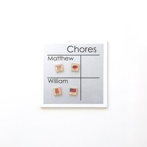 Individual Chore Chart Magnet Calendar Magnet Use with magnet boards, chore charts, calendars, command centers and memo boards. image 2
