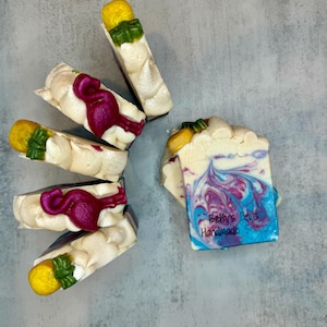 Tropical Getaway | Artisan Soap, Vegan Soap, Homemade Soap, Handmade Soap, Natural Soap, Fruity Soap, Palm Free Soap, Cold Process Soap