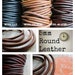 5mm Natural Dye Leather Cord, 5mm leather, 5mm Round Leather Cord, Distressed Leather, leather, leather cord, brown leather