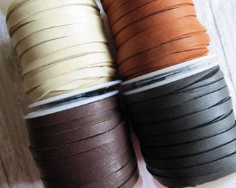 Strips Saddle Deerskin Soft Leather Lace 3165mm 40 Pieces 5pcs.