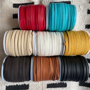 50 foot Spools 5mm Deer skin Lace, Eleven Colors Deerskin Lace choose from drop down, 50 foot spools deerskin leather lace, BEST SELLER