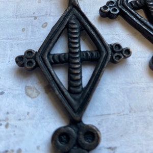 Ethiopian Coptic Brass Cross ONE BLACK