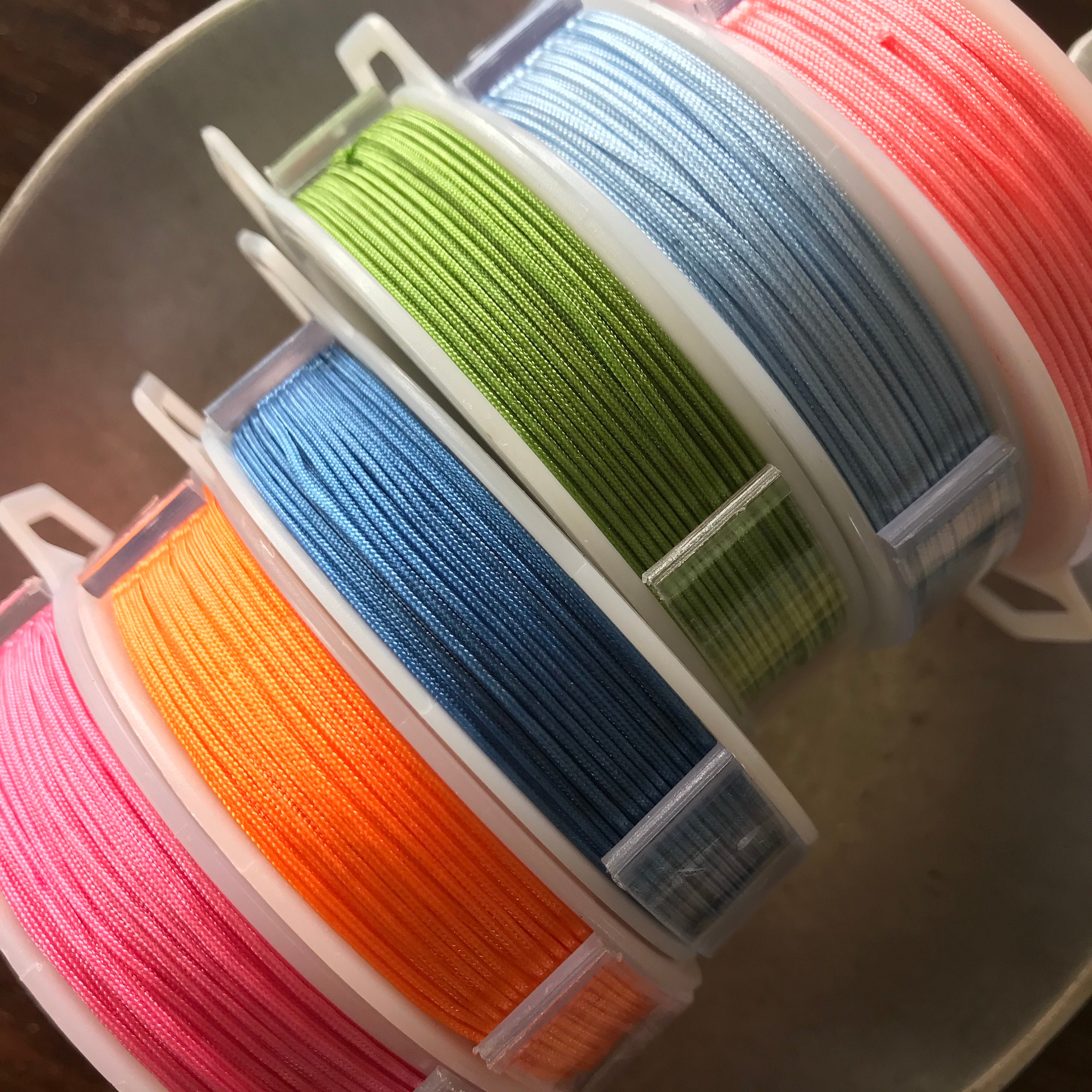 Knotting Cord .8mm PINK Braided Nylon Knotting Cord for Bead Etsy