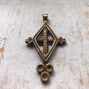 Ethiopian Coptic Brass Cross ONE BRASS