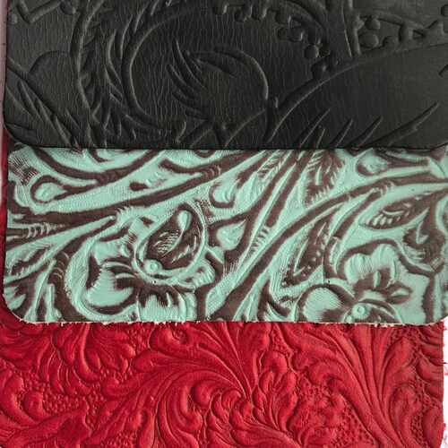 Embossed Leather Trim or Leather Sheets SINGLE Sheets and Etsy