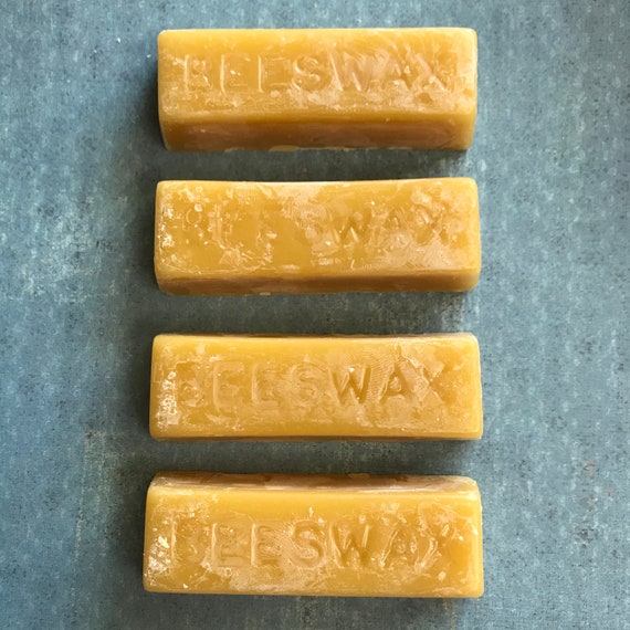 Beeswax in a 1 Ounce Bar for Waxing Thread or Leather, Thread Conditioner, Beeswax  for Sewing Thread, Beeswax for Beading Cord 