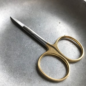 3.5 Multi Purpose Butterfly Shape Small Embroidery Fancy Scissors Gold  Plated
