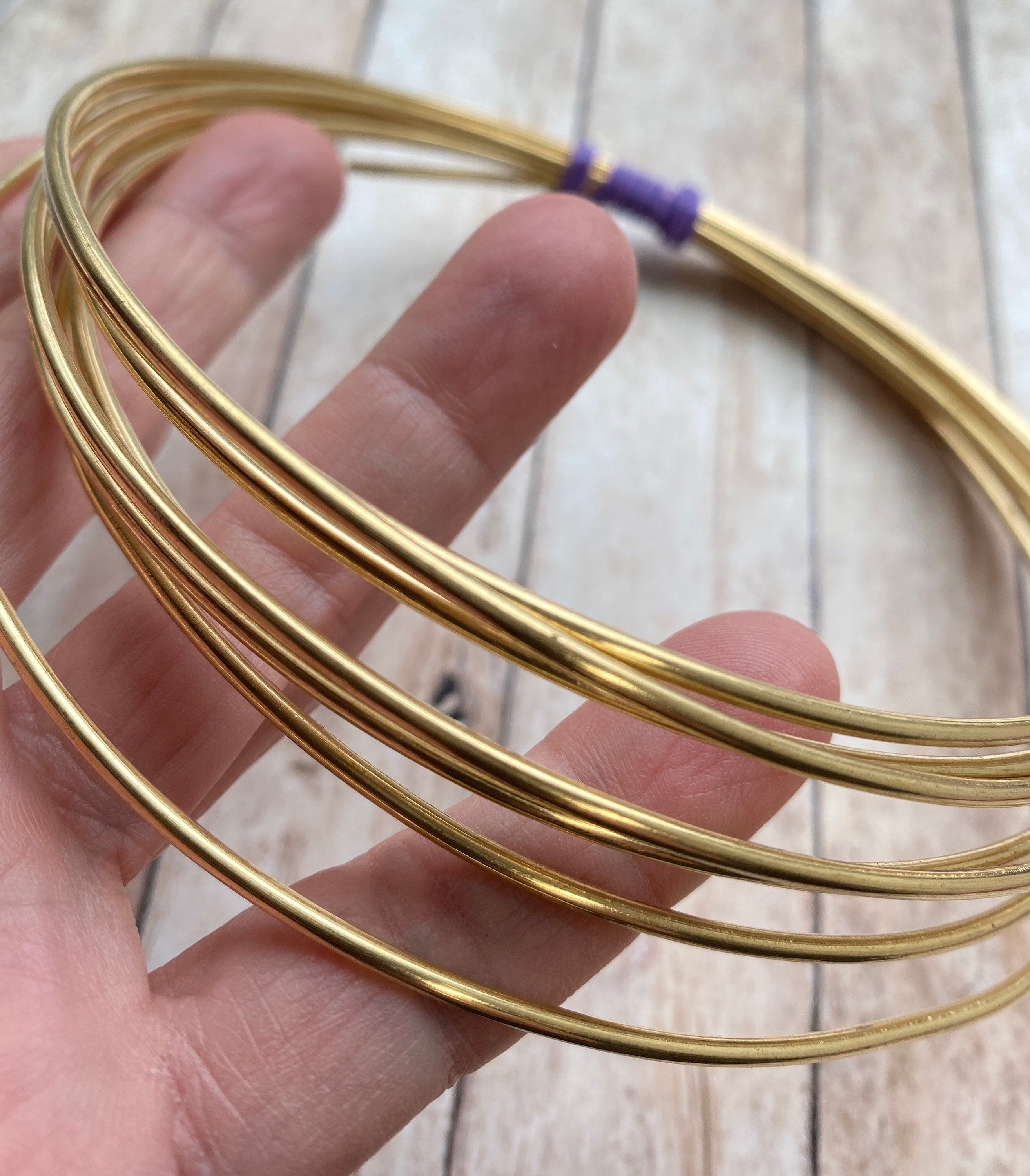 Red Brass Wire Choice of 12 14 or 16 GA Brass Wire Choose Etsy