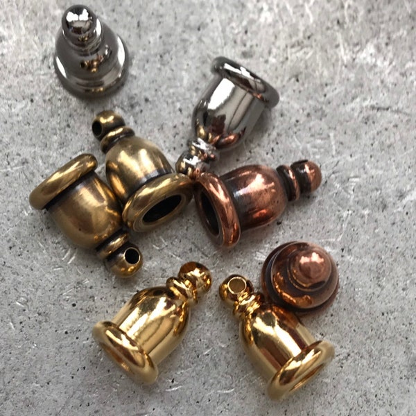 Leather End Caps Etsy