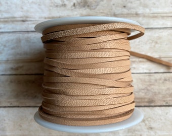 Beautiful Goatskin Lace, One eighth inch, spools or lengths, strong non stretch veg tanned lace, string or braid, high satisfaction rate