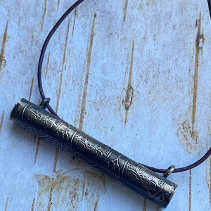 Buddha Scroll, Buddha Scroll Holder, Pendant from Thailand, comes with 1 yard leather cord free, We stock a variety of Buddhas, ships FAST ONE PENDANT