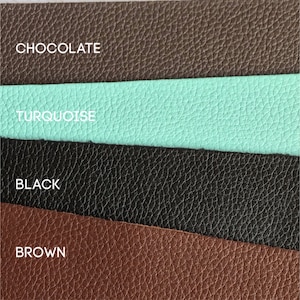 Half Sheet Premium Pebble Texture Leather Trim, BEAUTIFUL QUALITY Premium Leather Sheets, Four Leather Colors and Variety Mixes