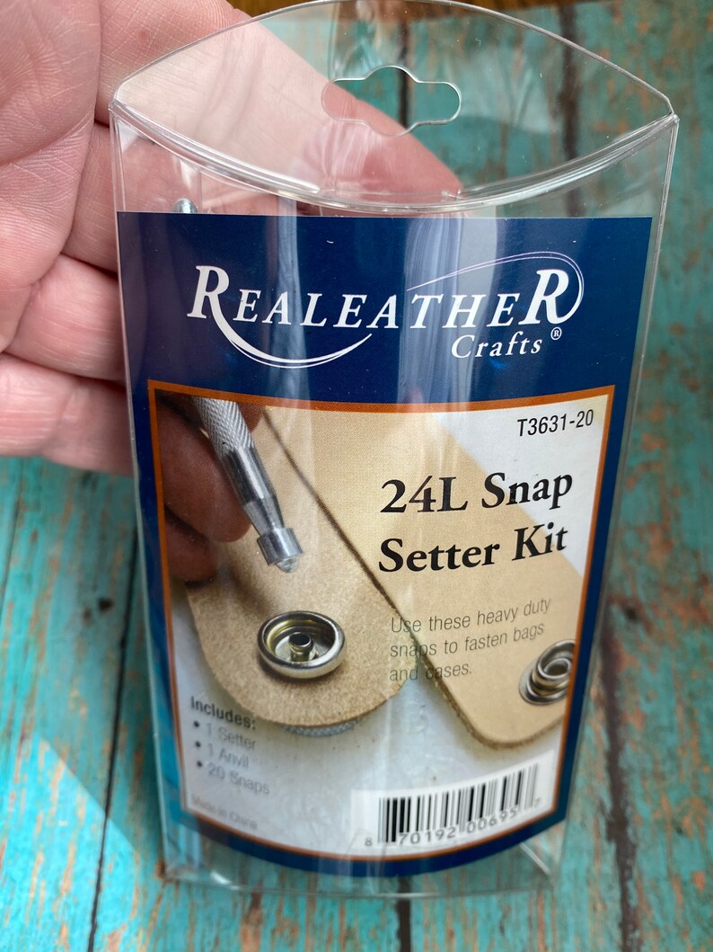 SNAP Setting Tool Kit Two Sizes Leather Snap Setting Kit Etsy