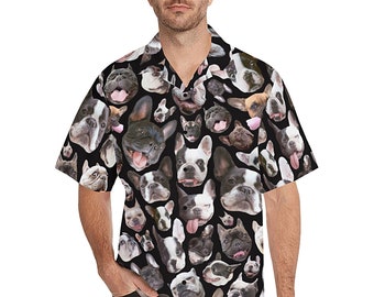 French bulldog button down shirt clearance