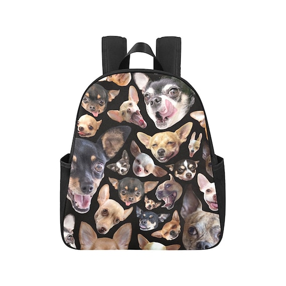 Mochila Chihuahua mochila multibolsillos con cremallera con divertidas  fotos de perros chichi impermeable y ajustable -  México