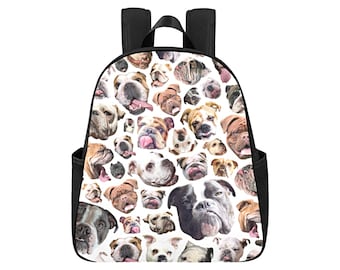 Bulldog Backpack | Etsy
