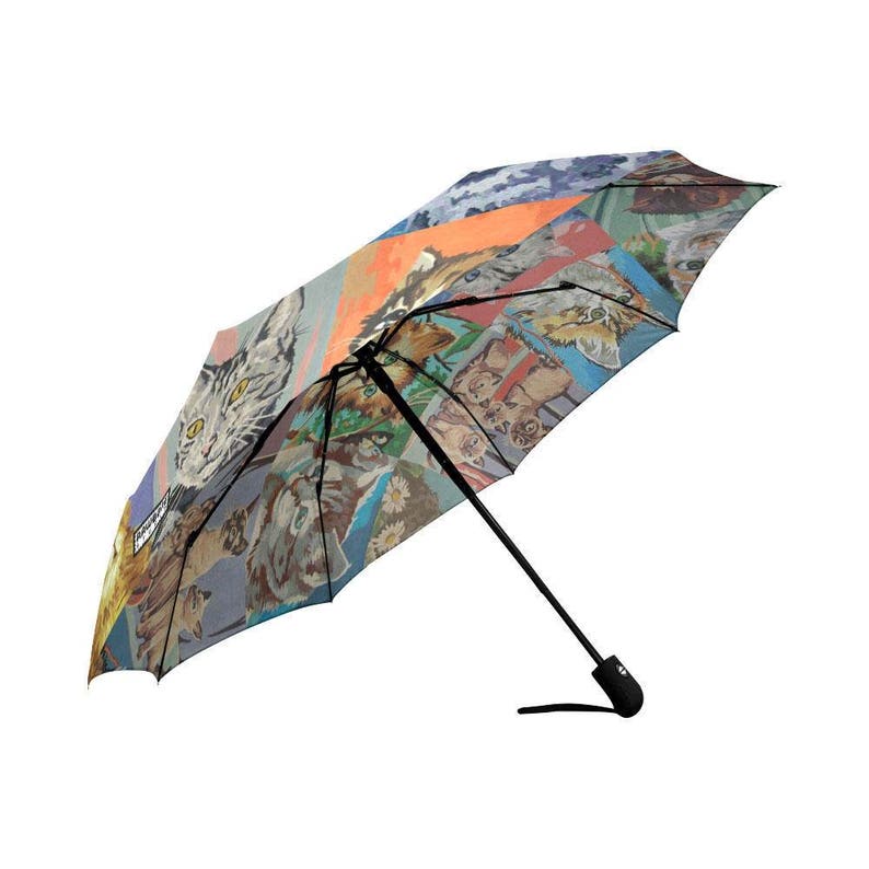 Paint By Number Cats Umbrella PBN Cats foldable umbrella image 2