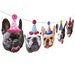 French Bulldogs Birthday Garland - photo reproductions on heavy card stock - funny Frenchie portraits birthday banner 