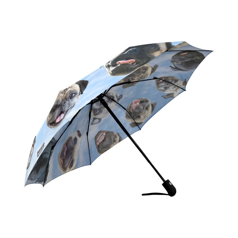 Pugs Umbrella Dog Umbrella Funny Photos of Pugs Custom Etsy
