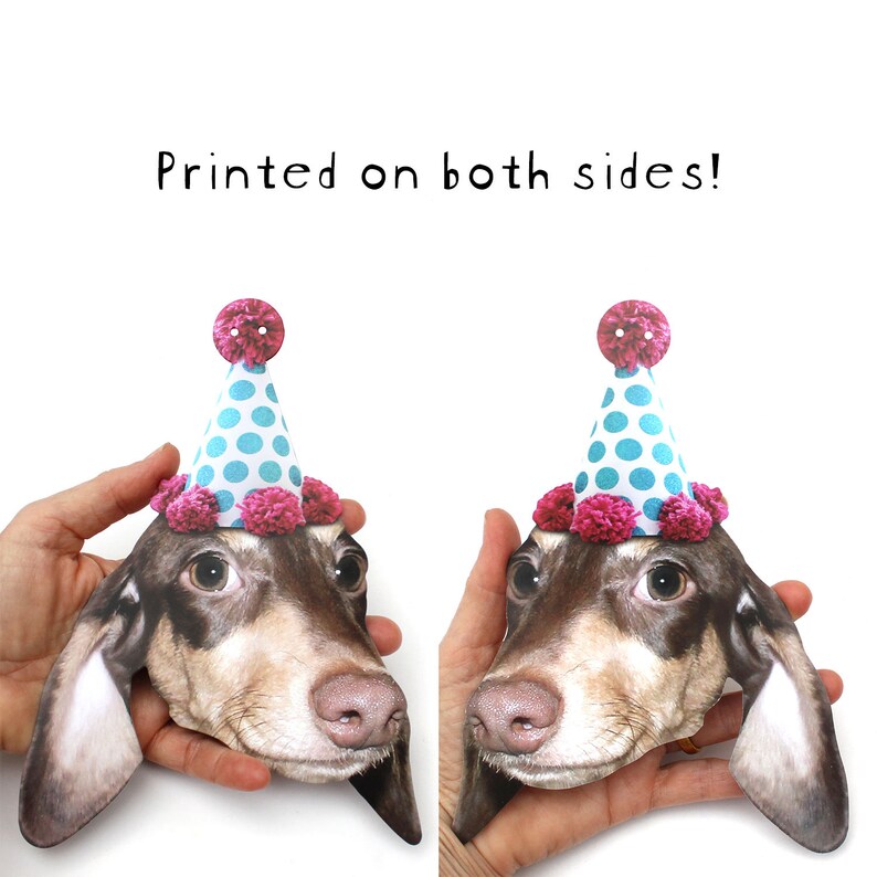 Dachshund Dogs Birthday Garland photo reproductions on