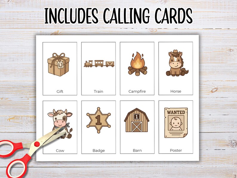 Bingo Pre K Rodeo My First Rodeo Birthday Bingo Game Printable, 1st Rodeo Birthday Bingo ...