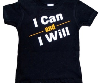 I Can and I Will/ Custom Shirt Design/ Vinyl Shirt/ Spina Bifida Awareness/ Motivational Shirt/ Motivation/ Positive Thinking/ Toddler Shirt