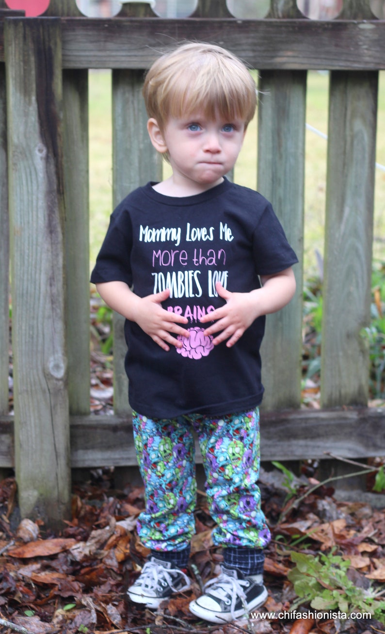 Toddler Zombie/ Zombie Joggers/ Mommy Loves Me/ Zombies Love Brains